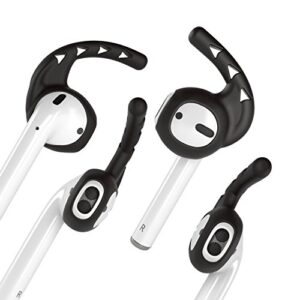 earhoox 2 pairs airpods ear hooks and anti slip covers compatible with apple airpods 1 & airpods 2 or earpods headphones/earbuds