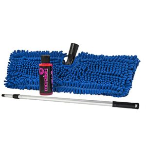 chemical guys hol131 premium chenille microfiber car wash mop and heavy duty extendable pole kit (for rvs, trucks, and large vehicles 3 items)