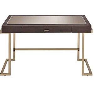 ACME Boice Desk - 92336 - Espresso PU & Champagne