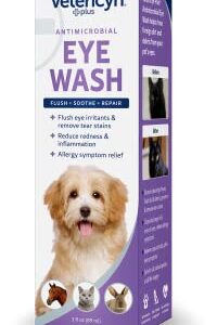 Vetericyn Plus Dog and Cat Eye Wash | Eye Drops for Dogs and Cats to Flush and Soothe Eye Irritations, Dog Tear Stain Cleaner, Safe for All Animals. 3 ounces