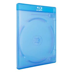 aceplus® double 2-disc blu-ray cases with 12mm standard thickness, screen printed logo and clear wrap around sleeve (10-pack)