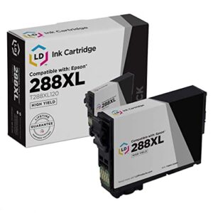 ld products remanufactured ink cartridge replacements for t288xl120 epson 288xl ink cartridges high yield for use in epson xp446 expression xp 440 xp330 xp340 xp430 xp434 xp446 xp-330 (black, 1-pack)