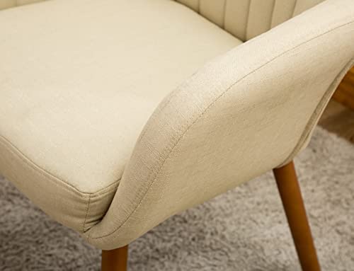 Roundhill Furniture Tuchico Contemporary Fabric Accent Chair, Arm Rest, Tan