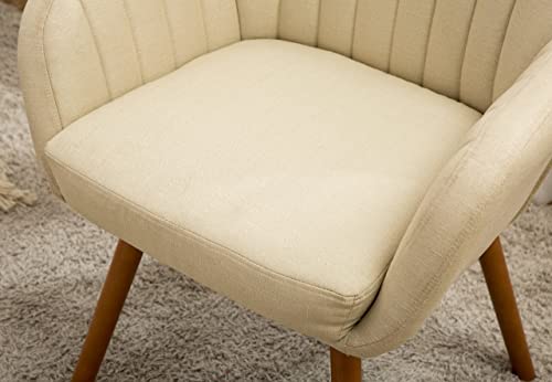 Roundhill Furniture Tuchico Contemporary Fabric Accent Chair, Arm Rest, Tan