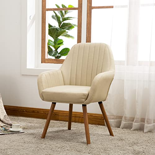 Roundhill Furniture Tuchico Contemporary Fabric Accent Chair, Arm Rest, Tan