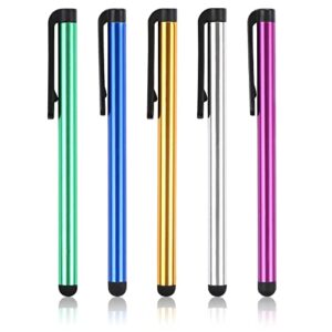 evermarket stylus touch screen pen for ipad 2/3 3rd 4th ipad air pro iphone 7 6s 6 plus 4 4s 5 5s 5c se ipod touch (pack of 5)