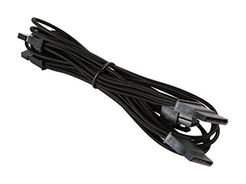 Corsair CP-8920186 Premium Individually Sleeved SATA Cable, Black PSUs 29.5 inches