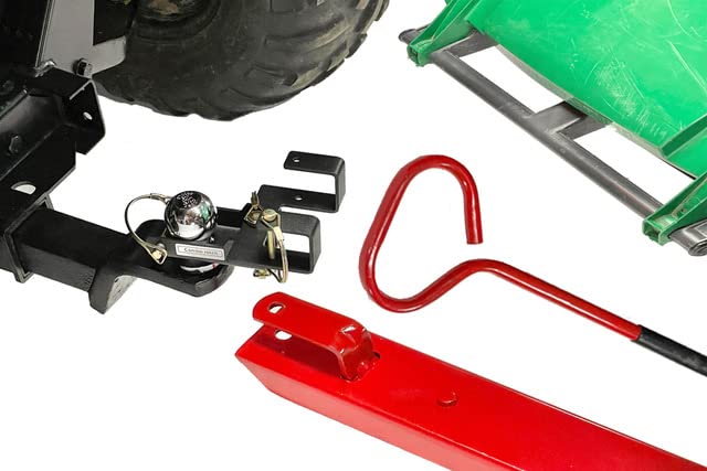 Garbage Commander Combo Hitch, Haul Pin Hitch, Handled Lawn and Garden Equipment, or Wheeled Garbage Cans