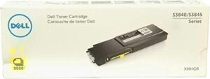 dell xmhgr extra high-yield toner, 9,000 page-yield, yellow