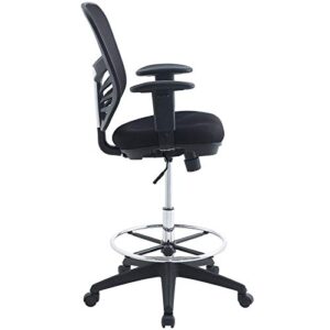 Modway Articulate Drafting Chair - Reception Desk Chair - Drafting Table Chair in Black