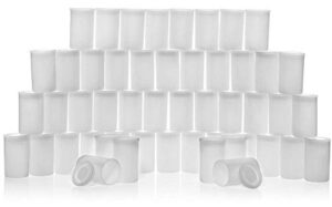 ctkcom 35mm film canisters(24 pack)- tight sealing lids on all canisters for travel or small storage and geocaching, 24 pack(clear)