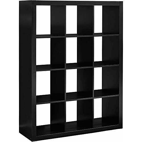 Better Homes and Gardens 12-Cube Organizer (12-Cube, Solid Black)