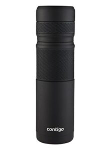 contigo 360° pour vacuum-insulated stainless steel thermal bottle, 25 oz., painted black