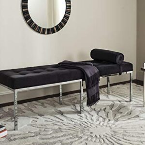 Safavieh Home Collection Xavier Tufted Bench, Black