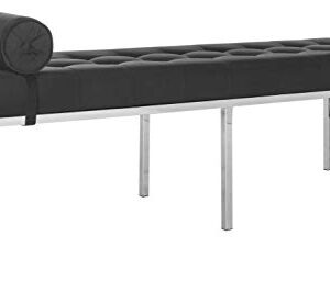 Safavieh Home Collection Xavier Tufted Bench, Black