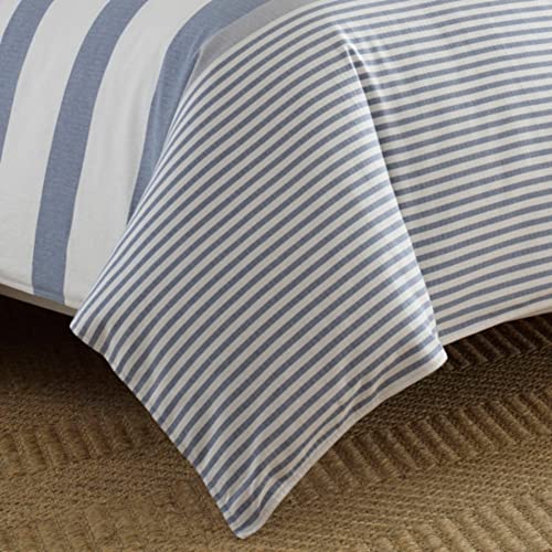 Nautica - Queen Comforter Set, Cotton Reversible Bedding with Matching Shams, Mediterranean Inspired Home Decor for All Seasons (Fairwater Blue, Queen)