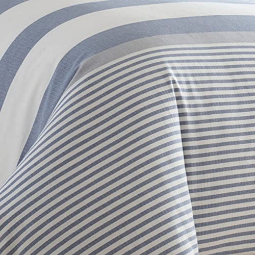 Nautica - Queen Comforter Set, Cotton Reversible Bedding with Matching Shams, Mediterranean Inspired Home Decor for All Seasons (Fairwater Blue, Queen)