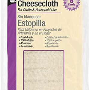 Dritz Craft & Household Use, 36" x 6-Yards, Unbleached Cheesecloth, Beige