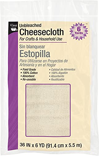 Dritz Craft & Household Use, 36" x 6-Yards, Unbleached Cheesecloth, Beige