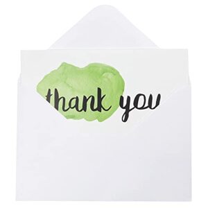 Juvale Blank Thank You Cards with Envelopes, 6 Watercolor Designs (4x6 in, 48 Pack)