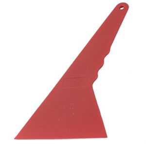 uxcell a16082300ux1028 automobile window film wrap cleaning scraper tinting tool 20.5 x 12 x 0.5cm red