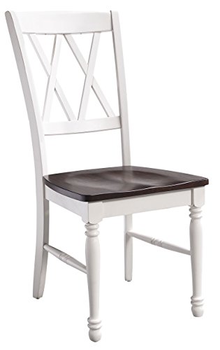 Crosley Furniture Shelby Dining Chairs (Set of 2), Distressed White