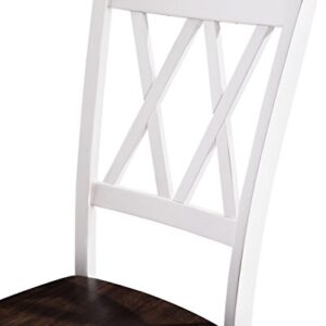 Crosley Furniture Shelby Dining Chairs (Set of 2), Distressed White