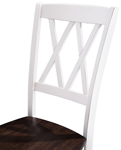 Crosley Furniture Shelby Dining Chairs (Set of 2), Distressed White