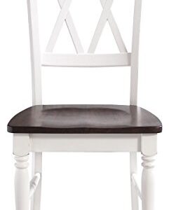 Crosley Furniture Shelby Dining Chairs (Set of 2), Distressed White