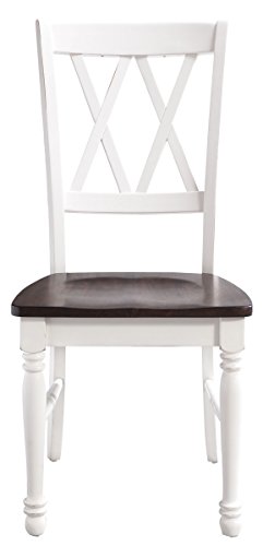 Crosley Furniture Shelby Dining Chairs (Set of 2), Distressed White