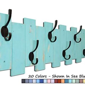 Sydney Wall Hook Rack, 20 Paint Colors - Wood Wall Art, Coat Rack Wall Mount, Coat Hooks, Rustic Coat Hooks, Wall Coat Hooks, Leash Hook, Hat Hook