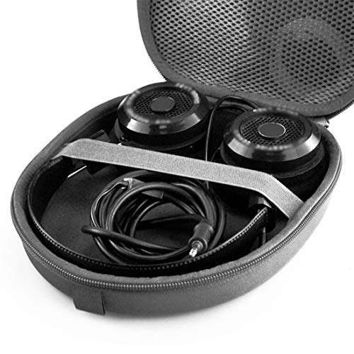 Linkidea Hard Shell Headphone Carrying Case Compatible with Grado SR60, SR80, SR125, SR225, SR325, RS1, RS2, PS500 and More/Headset Travel Bag with Space for Cable and Accessories
