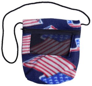 bonding carry pouch (american flag) for sugar gliders and small pets