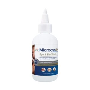 manna pro microcynah ear & eye wash, 3 oz