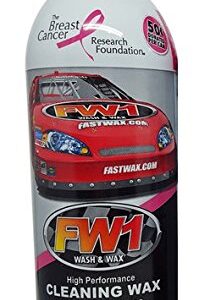 FW1 Waterless Wash & Wax Polish with Carnauba (12oz) by Fast Wax (1 can)