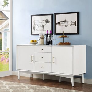 Crosley Furniture Landon Buffet and Large Console, White