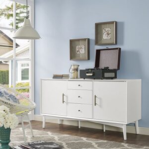 Crosley Furniture Landon Buffet and Large Console, White