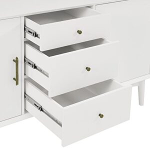 Crosley Furniture Landon Buffet and Large Console, White