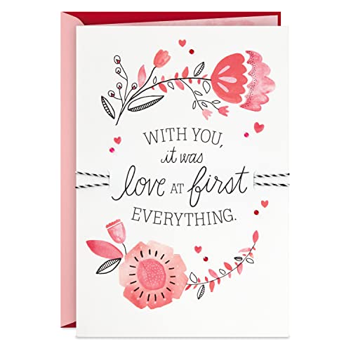 Hallmark Anniversary Card, Valentines Day Card, Love Card for Significant Other (Love at First Everything) (0699VFE7345)