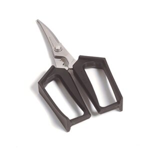 nisaku njp880-blk seafood & shellfish scissor made from tomita (est. 1960) japanese stainless steel, 4", black