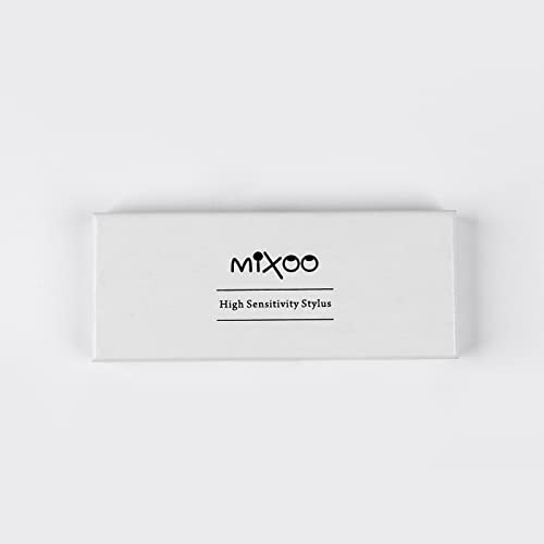 Mixoo Capacitive Stylus Pen,(Disc and Fiber Tip 2-in-1 Series) High Sensitivity and Precision,Stylus for iPad,iPhone and Other Touch Screens Devices, Black