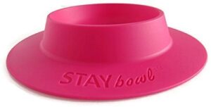 staybowl tip-proof bowl for guinea pigs and other small pets - fuchsia (pink) - large 3/4 cup size new