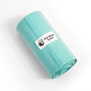 Oh Baby Bags Scented Disposable Plastic Bags - 12 Rolls, 144 Bags Total, Seafoam and Gray