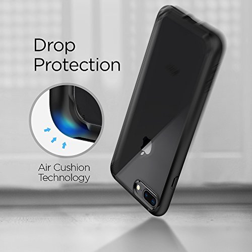 Spigen Ultra Hybrid [2nd Generation] Designed for iPhone 8 Plus Case (2017) / Designed for iPhone 7 Plus Case (2016) - Black