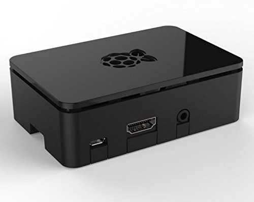 Black Protective Case/Box/Enclosure for Raspberry Pi Model B/ 2/3 with Aluminum Heatsink Cooler - Access to All Ports