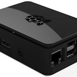 Black Protective Case/Box/Enclosure for Raspberry Pi Model B/ 2/3 with Aluminum Heatsink Cooler - Access to All Ports