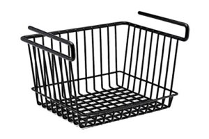 snapsafe hanging shelf large basket, 76011 - coated wire basket maximizes storage for documents, gun accessories, & ammo - easy access under shelf storage for gun safes - holds up to 40 pounds