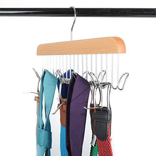 Umo Lorenzo Belt Hanger - Closet Accessories Organizer Hooks for Belts, Ties, and Scarves