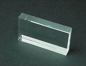 united scientific supplies rcb075 rectangular block, 15 mm height, 50 mm wide, 75 mm length, acrylic