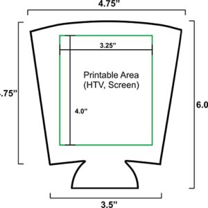 Blank Foam Pint Glass Coolie (6 Pack, Black)